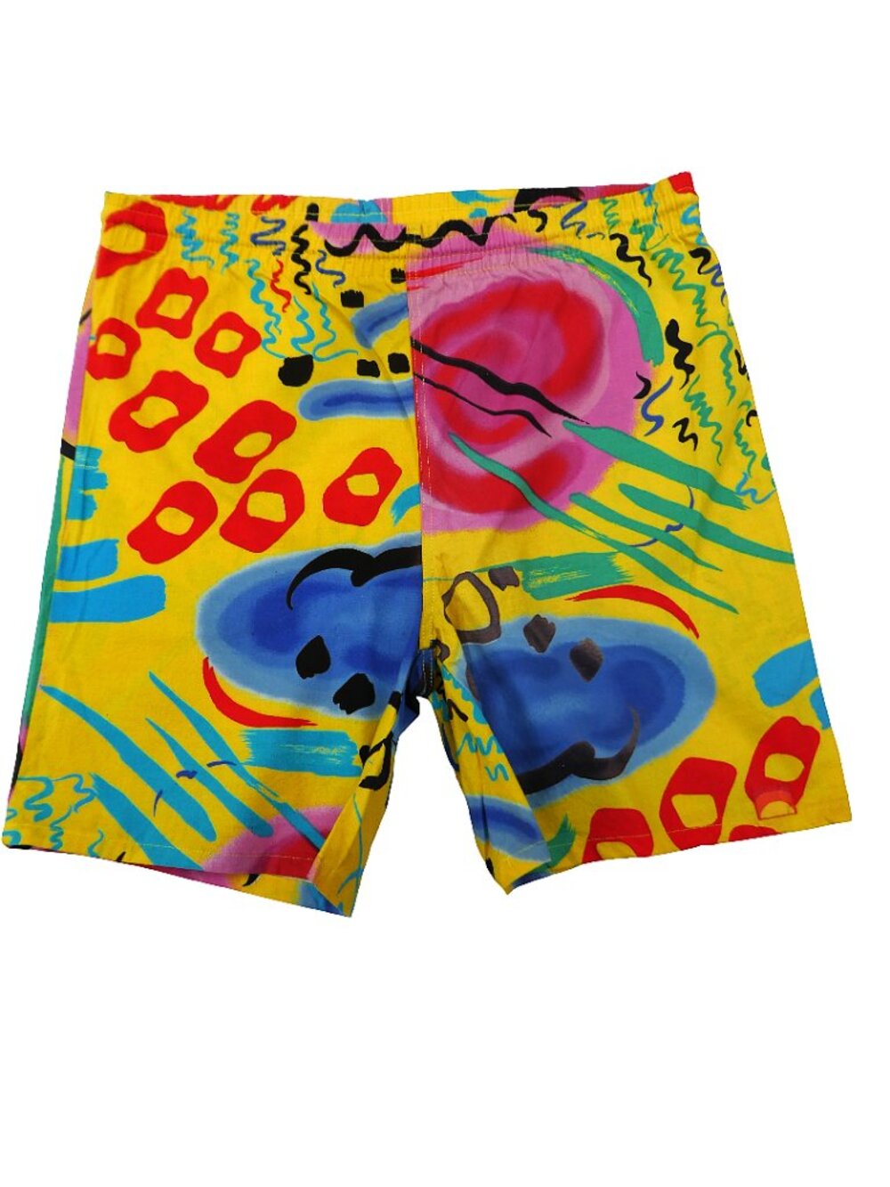Vintage USA Sun Screens by Sea & Ski Bold Loud Shorts Yellow Psychedelic Cotton